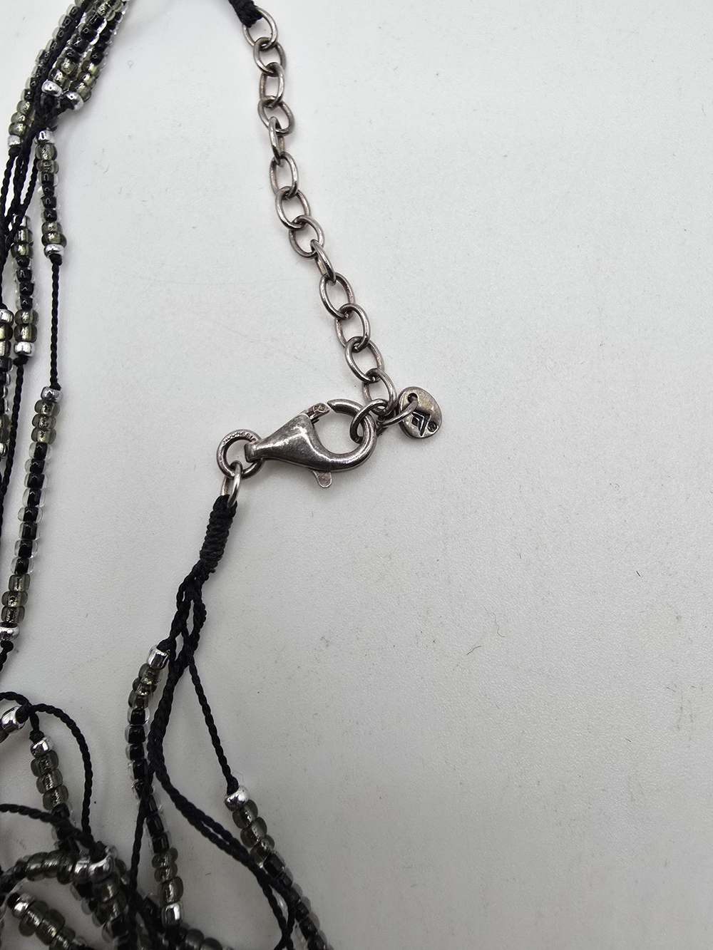 Silpada "Stormy Night" Multi Strand Black Beaded Necklace - Picture 2 of 7